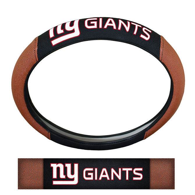 New York Giants Pigskin Steering Wheel Cover With Logos - ToylandEU