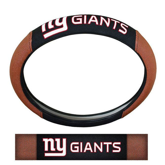 New York Giants Pigskin Steering Wheel Cover With Logos - ToylandEU