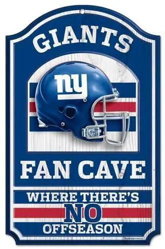  New York Giants Sign 11x17 Wood Fan Cave Design -  ToylandEU™