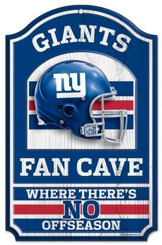 New York Giants Sign 11x17 Wood Fan Cave Design - ToylandEU