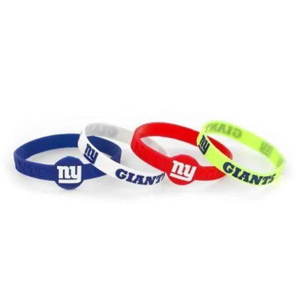 New York Giants Silicone Bracelets 4 Pack Official Aminco - ToylandEU
