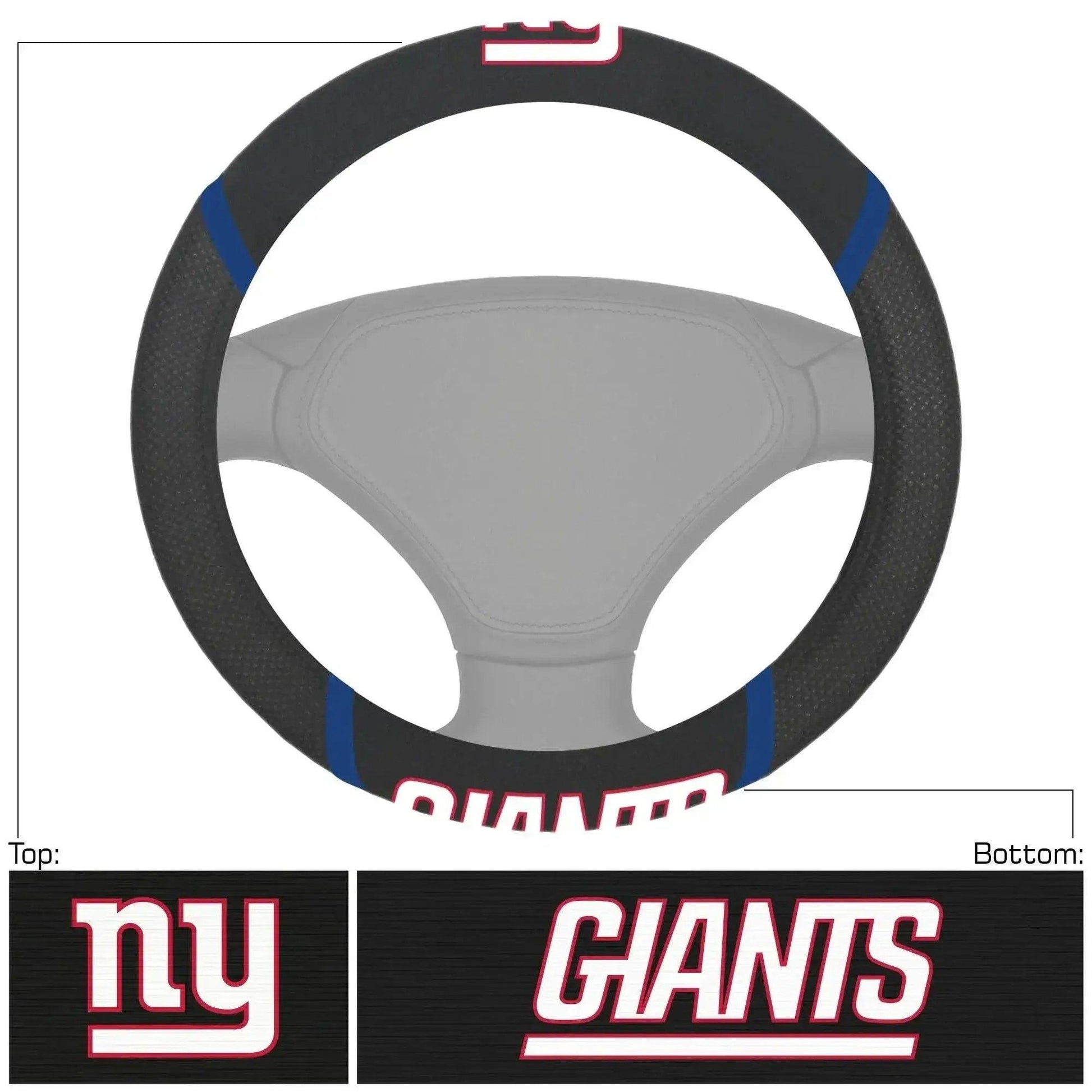  New York Giants Steering Wheel Cover Mesh And Stitched -  ToylandEU™