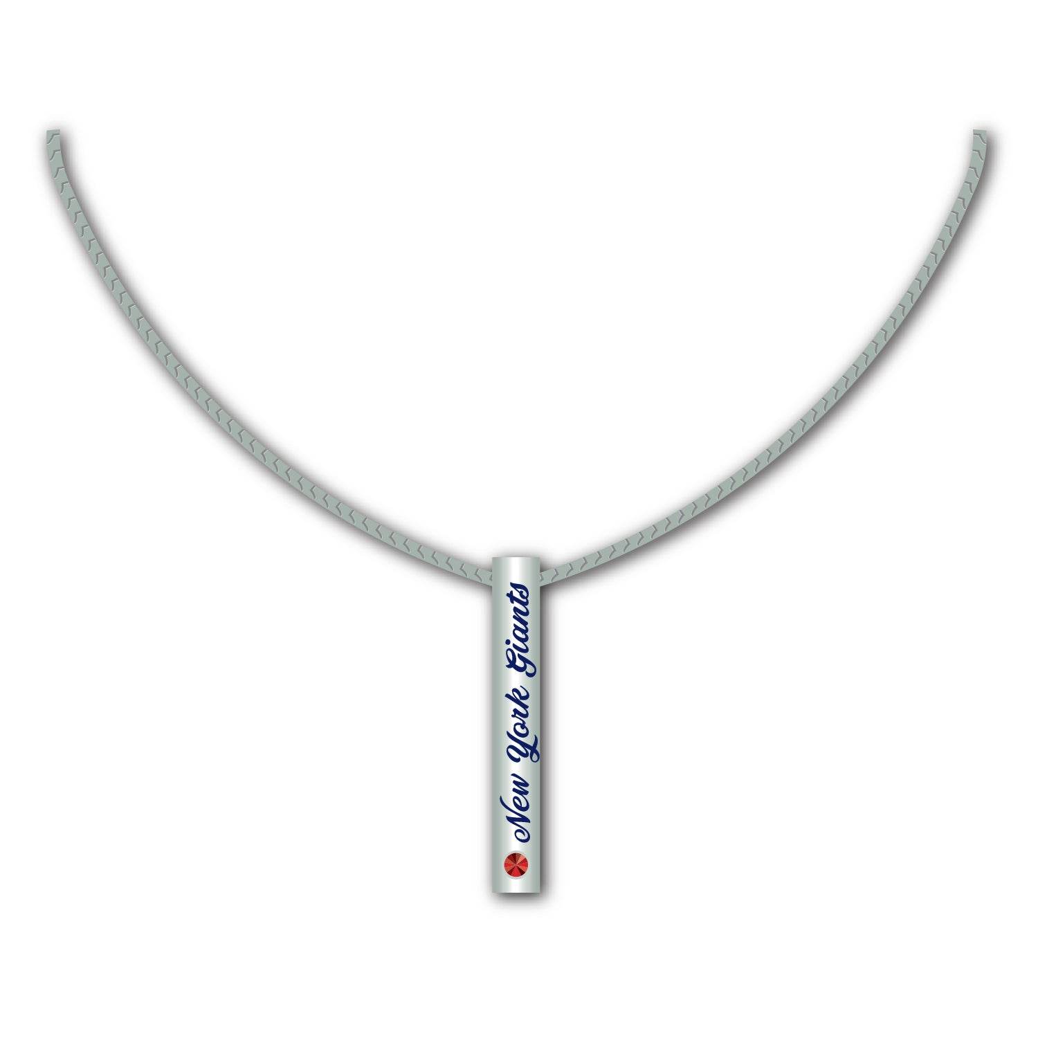 New York Giants Sterling Silver Bar Necklace For Fans - ToylandEU