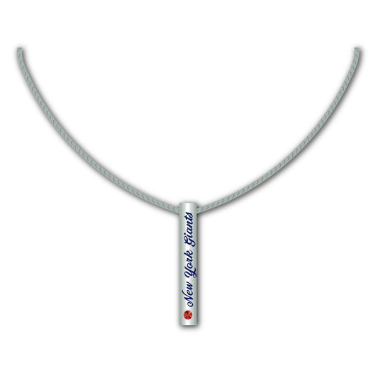 New York Giants Sterling Silver Bar Necklace For Fans - ToylandEU