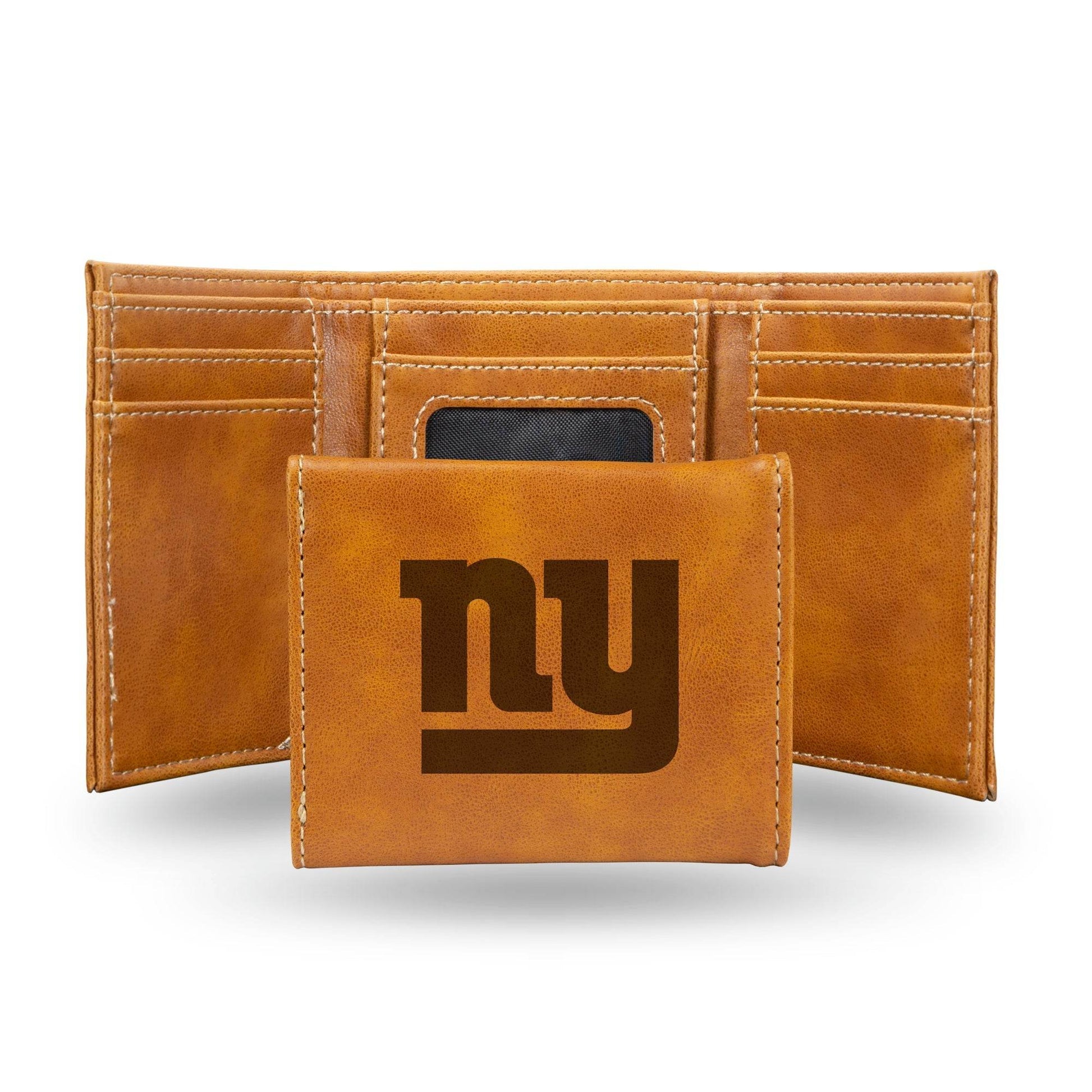 New York Giants Trifold Wallet Laser Engraved Leather Gift - ToylandEU