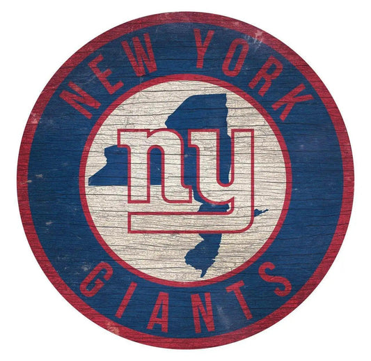  New York Giants Wood Round Sign With State Design Emblem -  ToylandEU™