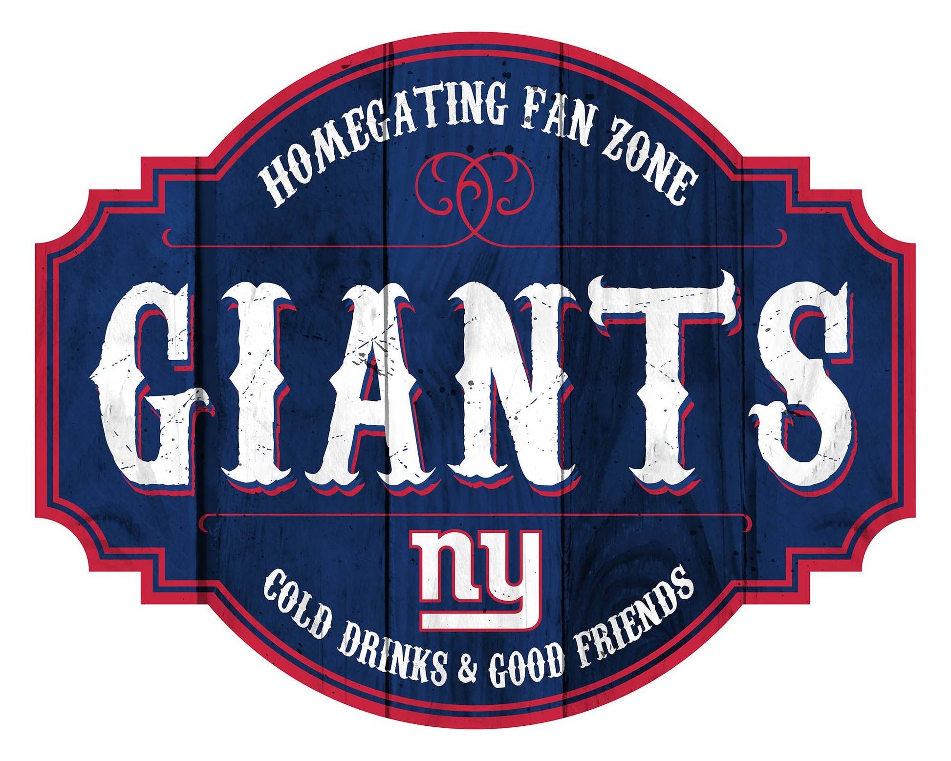 New York Giants Wood Sign 12 Inch Homegating Tavern - ToylandEU