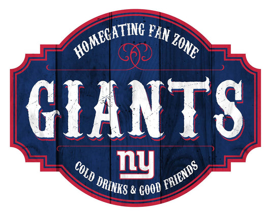 New York Giants Wood Sign 12 Inch Homegating Tavern - ToylandEU