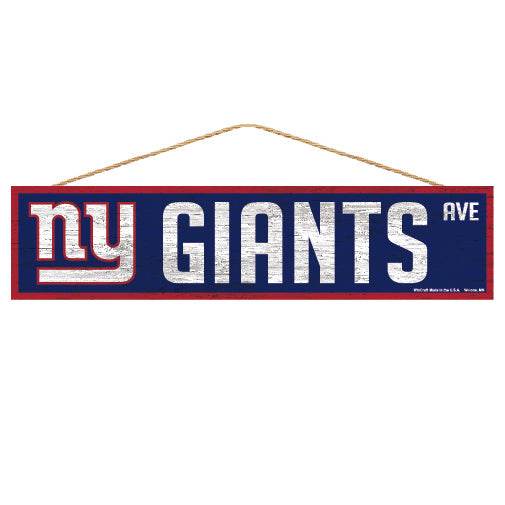 New York Giants Wood Sign 4x17 Inch Team Logo Wincraft - ToylandEU