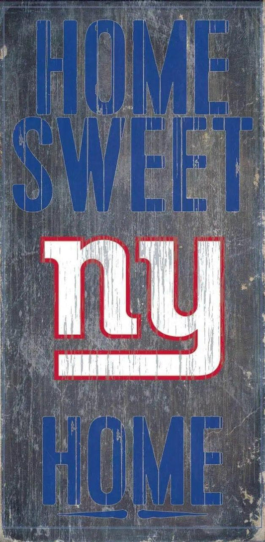  New York Giants Wood Sign Home Sweet Home 6 By 12 Inches -  ToylandEU™