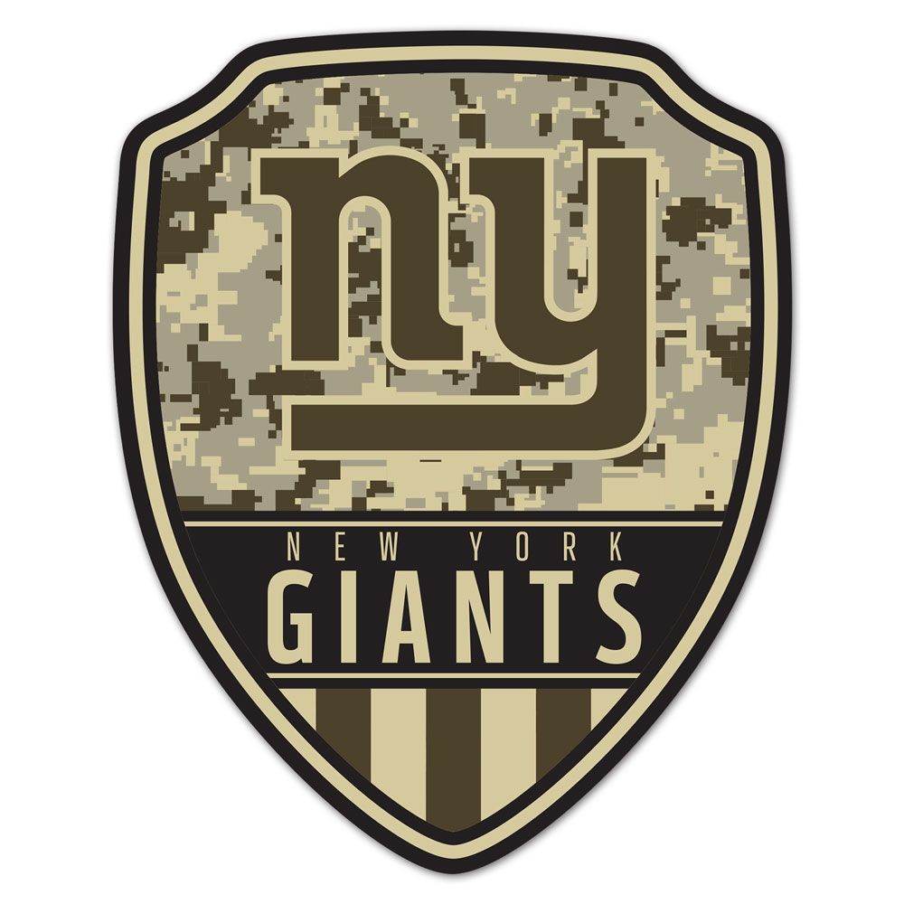 New York Giants Wood Sign Shield Shape 11x14 Decor Plaque - ToylandEU