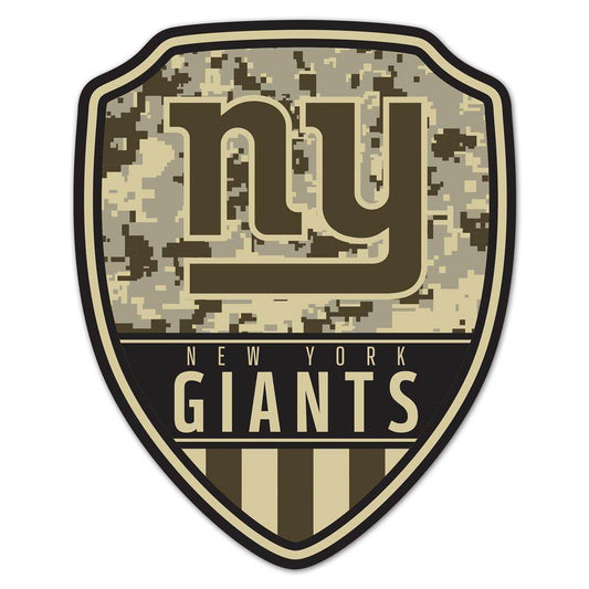 New York Giants Wood Sign Shield Shape 11x14 Decor Plaque - ToylandEU