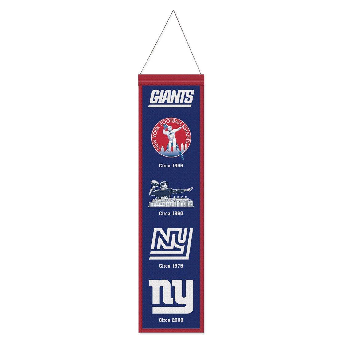 New York Giants Wool Banner 8x32 Heritage Evolution Design - ToylandEU
