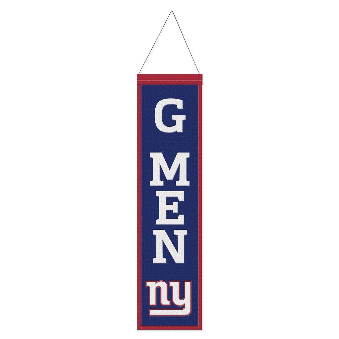 New York Giants Wool Banner 8x32 Heritage Slogan Design - ToylandEU
