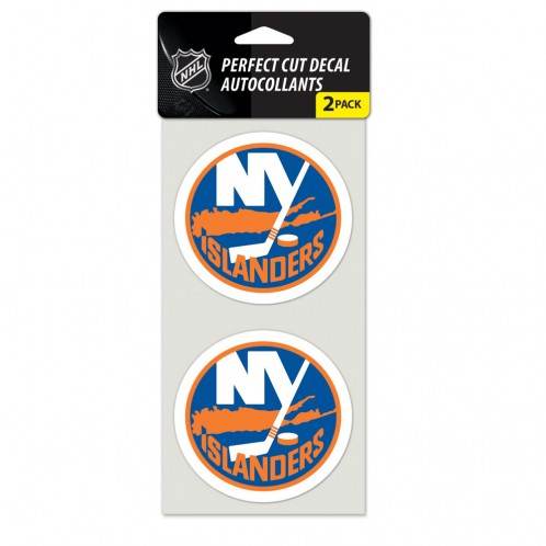 New York Islanders 4x4 Decal Set of 2 Perfect Cut Decals - ToylandEU