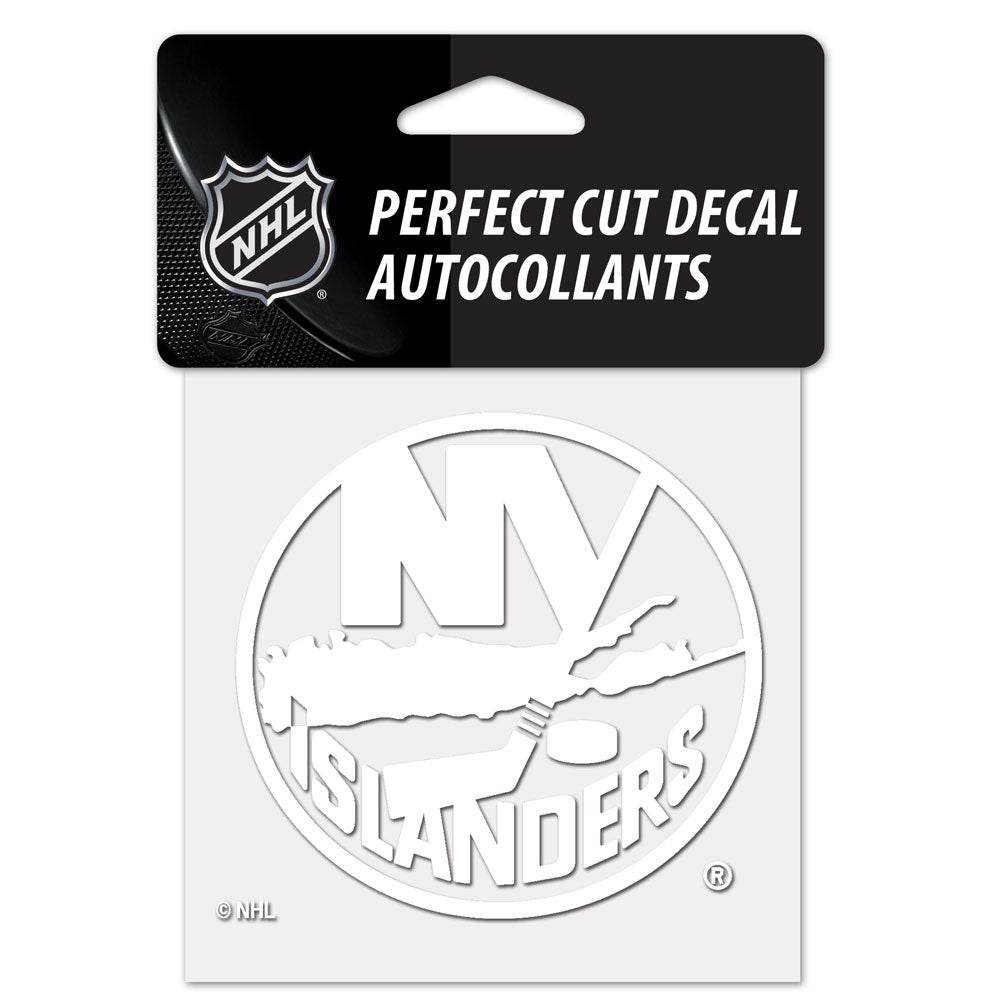 New York Islanders 4x4 White Decal Perfect Cut Premium Vinyl - ToylandEU