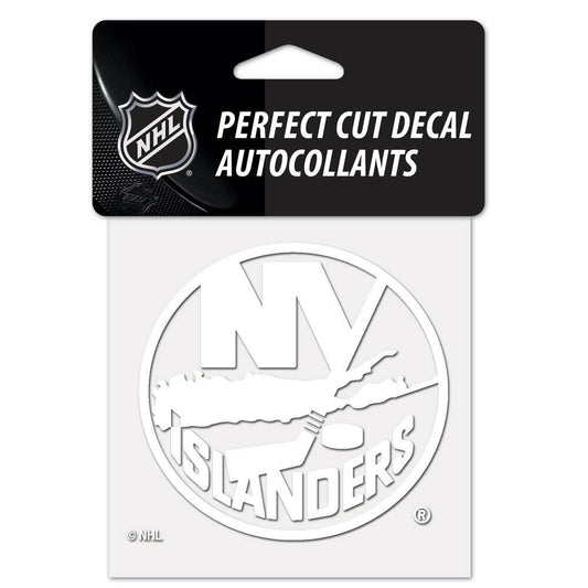 New York Islanders 4x4 White Decal Perfect Cut Premium Vinyl - ToylandEU