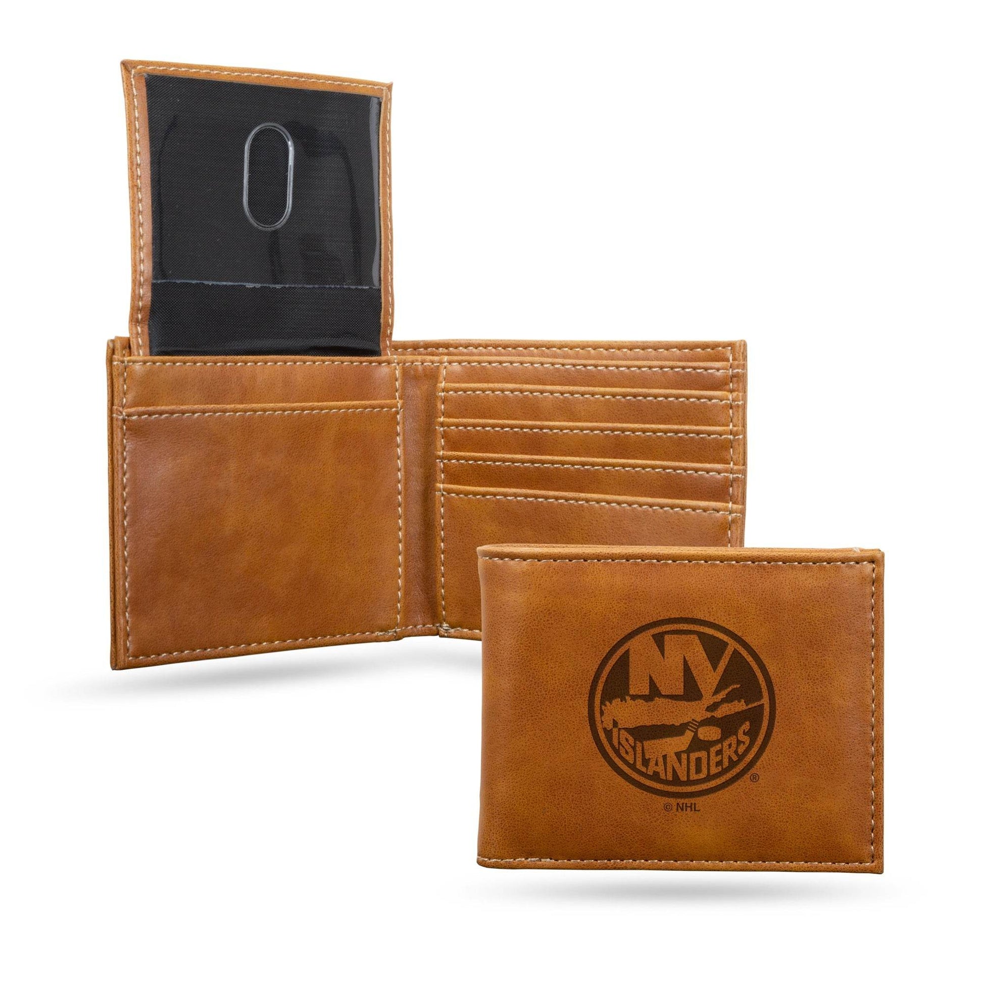 New York Islanders Laser Engraved Wallet Billfold Leather - ToylandEU