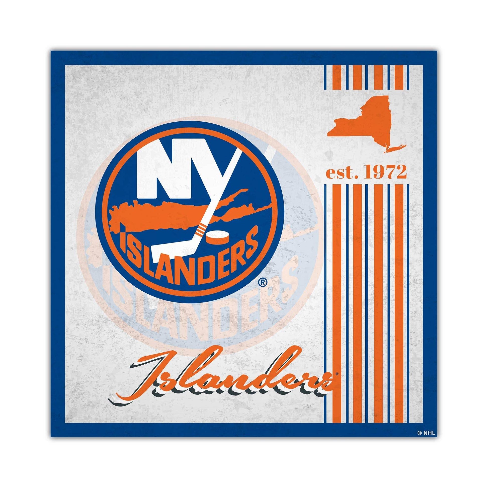 New York Islanders Wood Sign 10x10 Album Design Order - ToylandEU