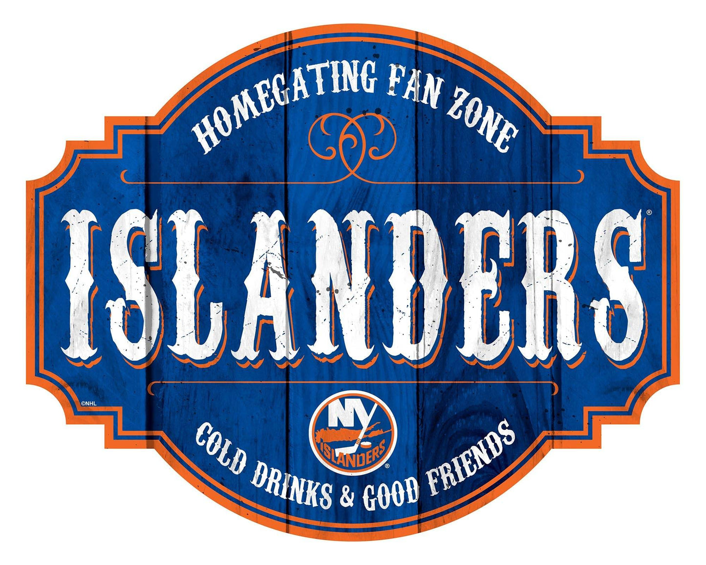 New York Islanders Wood Sign 12 Inch Homegating Tavern - ToylandEU