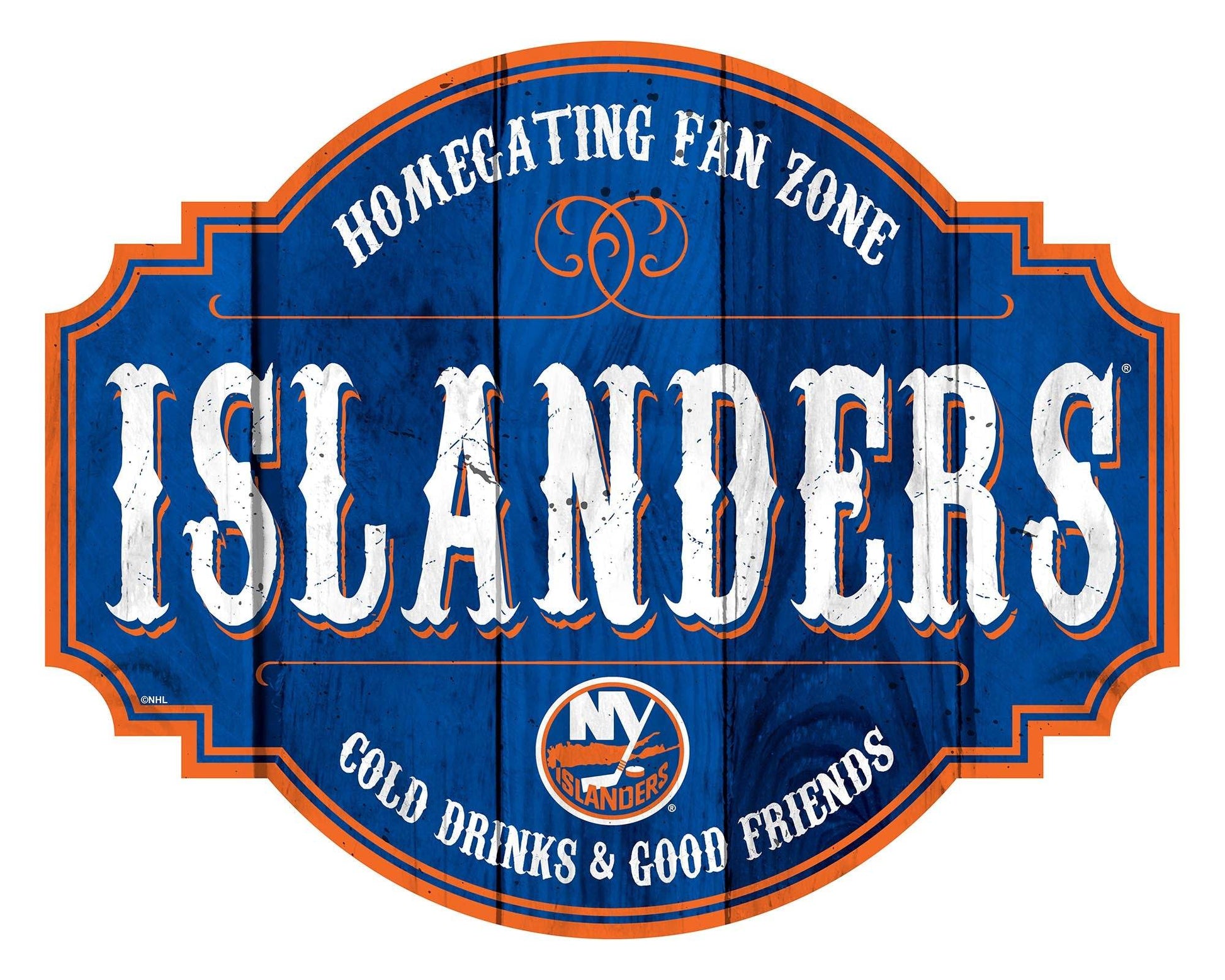 New York Islanders Wood Sign 12 Inch Homegating Tavern - ToylandEU