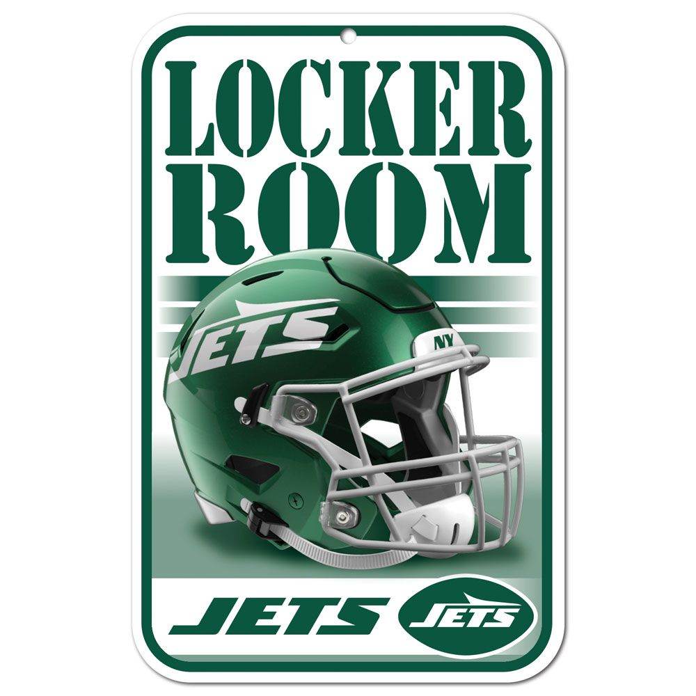 New York Jets 11x17 Plastic Locker Room Sign Decor Pro - ToylandEU