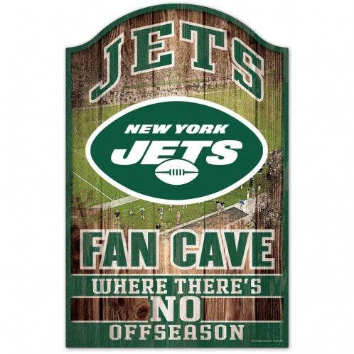 New York Jets 11x17 Wood Fan Cave Sign for Indoor Decor - ToylandEU