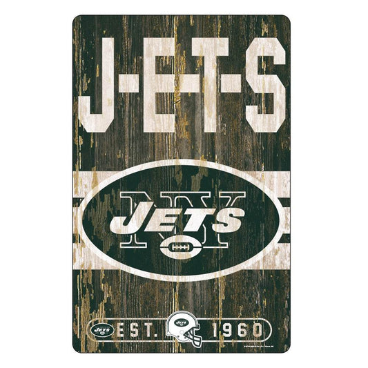 New York Jets 11x17 Wood Slogan Sign Decor For Fans - ToylandEU