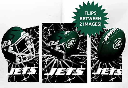  New York Jets 3D Art Print 12x16 Lightning Flip Lenticular -  ToylandEU™