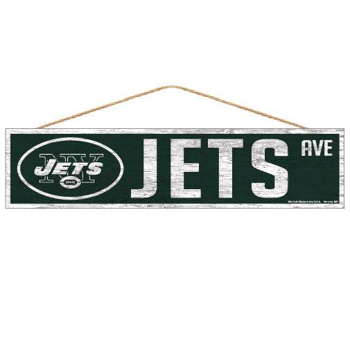 New York Jets 4x17 Wood Sign With Team Logo Wincraft - ToylandEU