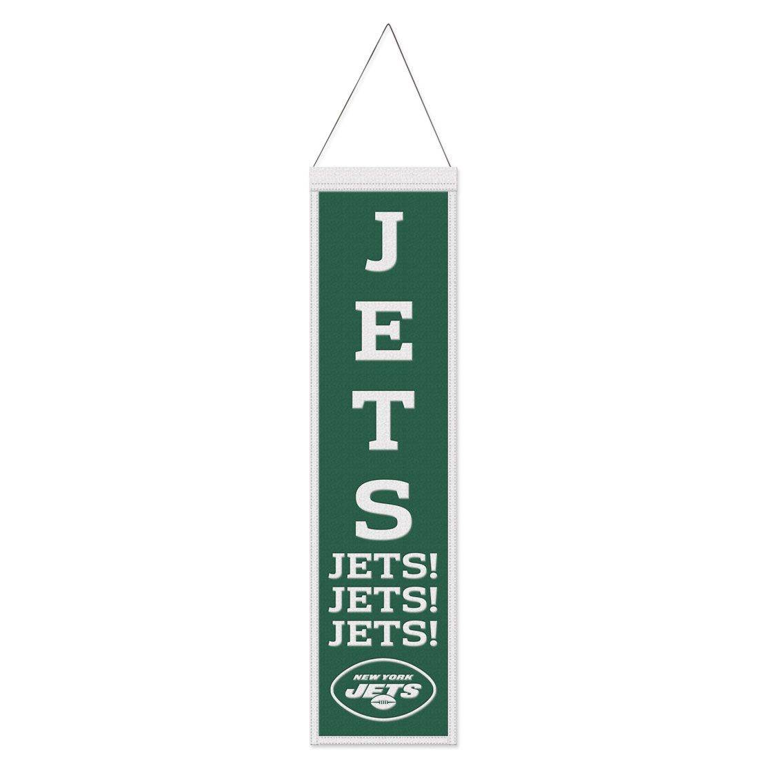 New York Jets Banner Wool 8x32 Heritage Slogan Design - ToylandEU
