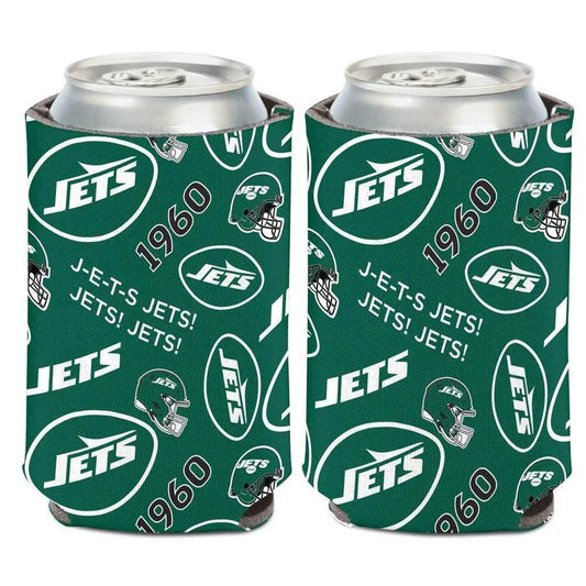  New York Jets Can Cooler Scatterprint Design Wincraft -  ToylandEU™