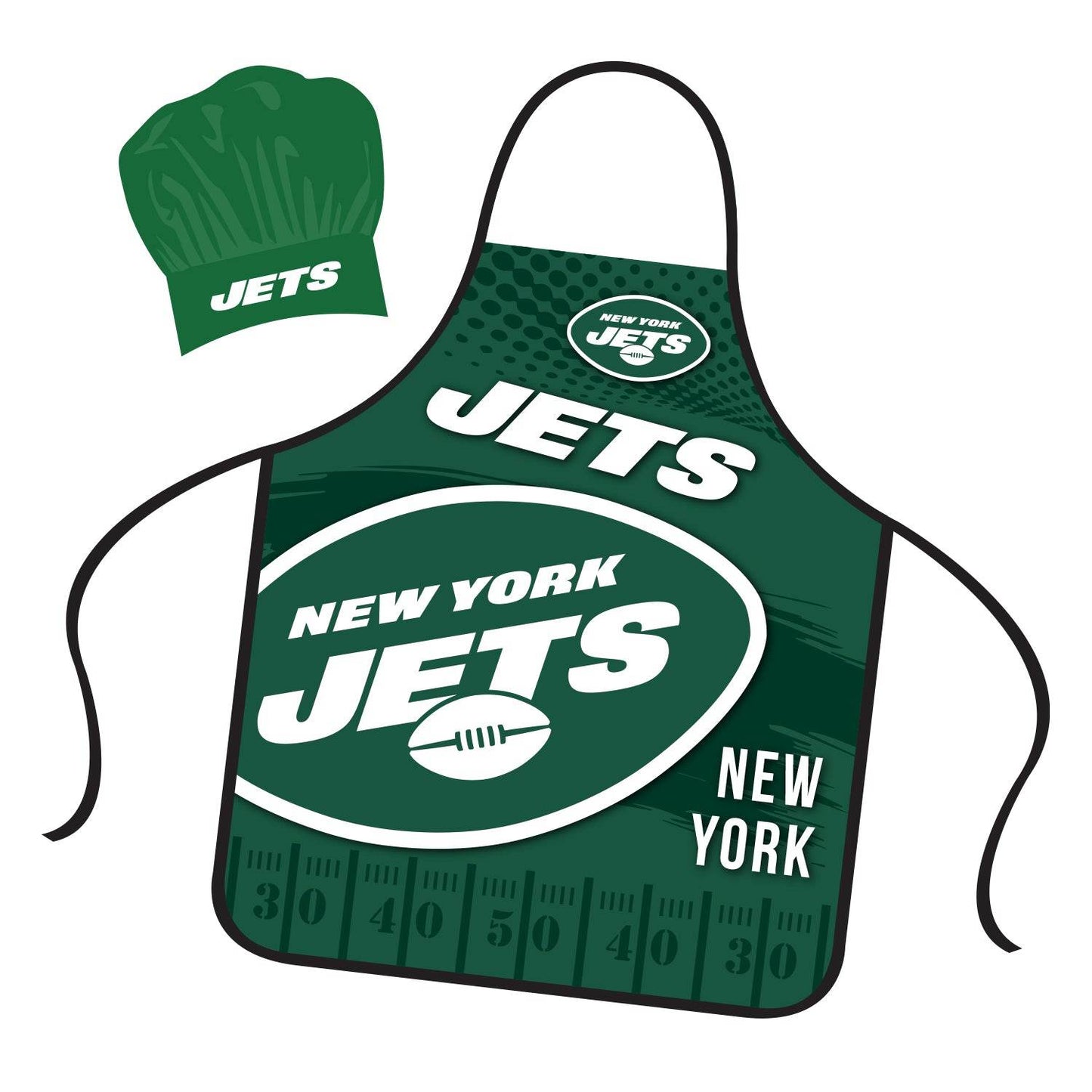 New York Jets Chef Hat And Apron Set For Fans And Cooks - ToylandEU