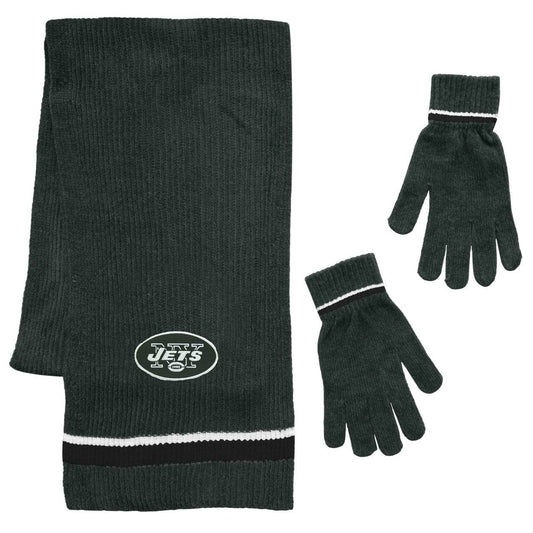 New York Jets Chenille Scarf and Glove Set Little Earth - ToylandEU