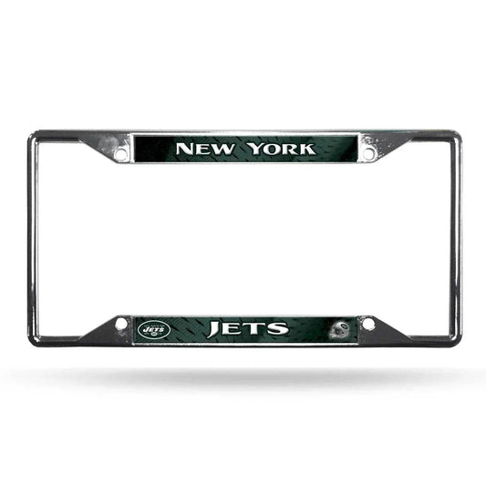  New York Jets Chrome License Plate Frame View Raised Logo -  ToylandEU™