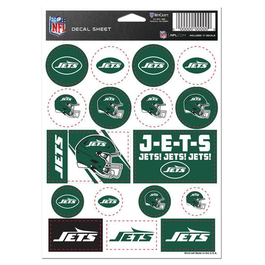 New York Jets Decal Sheet 5x7 Vinyl Sticker Pack Bundle - ToylandEU