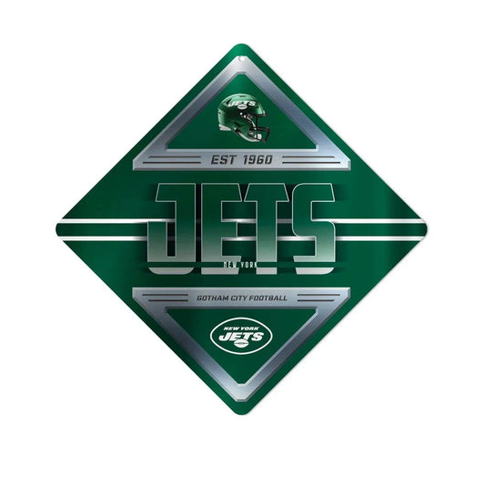  New York Jets Diamond Shaped Metal Sign Wall Decor Classic -  ToylandEU™