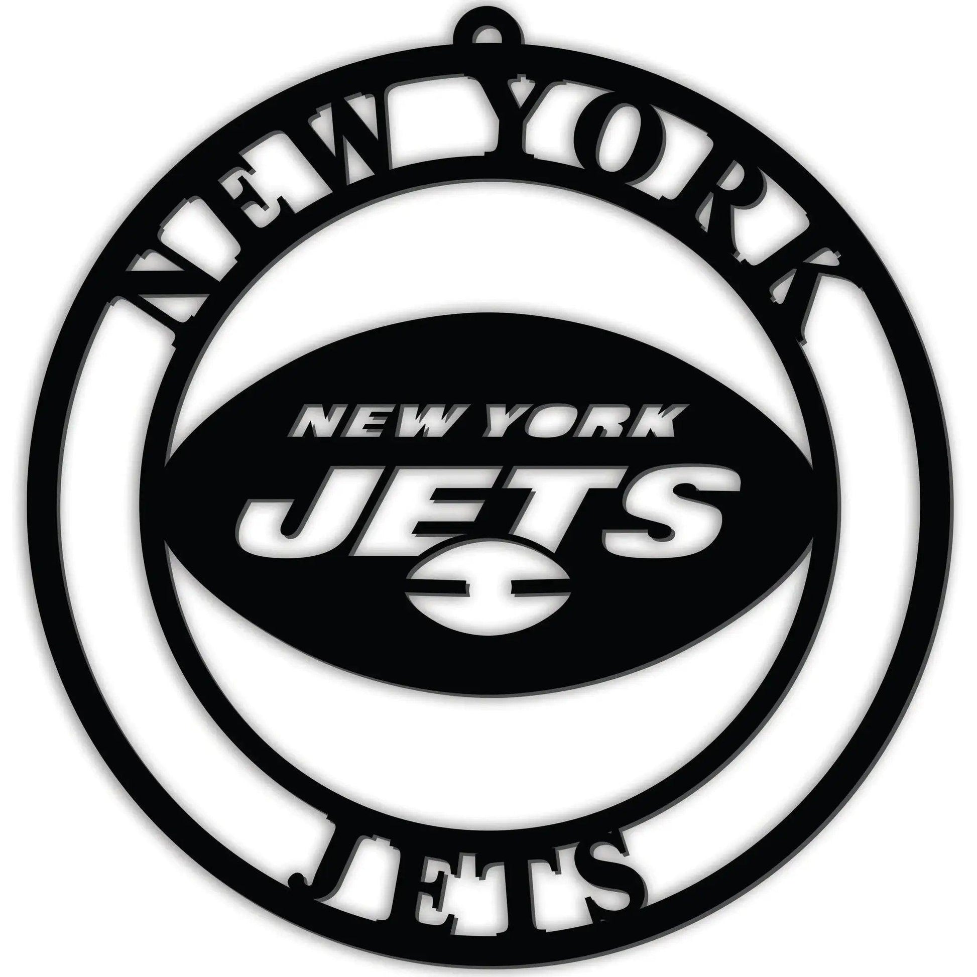  New York Jets Door Sign Hanger 16 Inch Black PVC Finish -  ToylandEU™