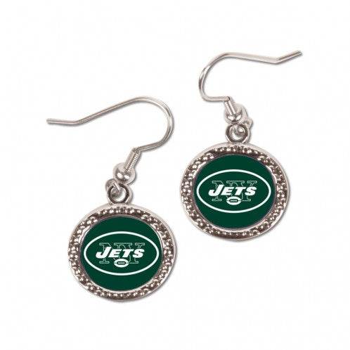 New York Jets Earrings Officially Licensed Round Style - ToylandEU