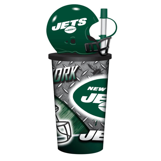 New York Jets Helmet Cup 32oz With Straw Lid Not Attached - ToylandEU