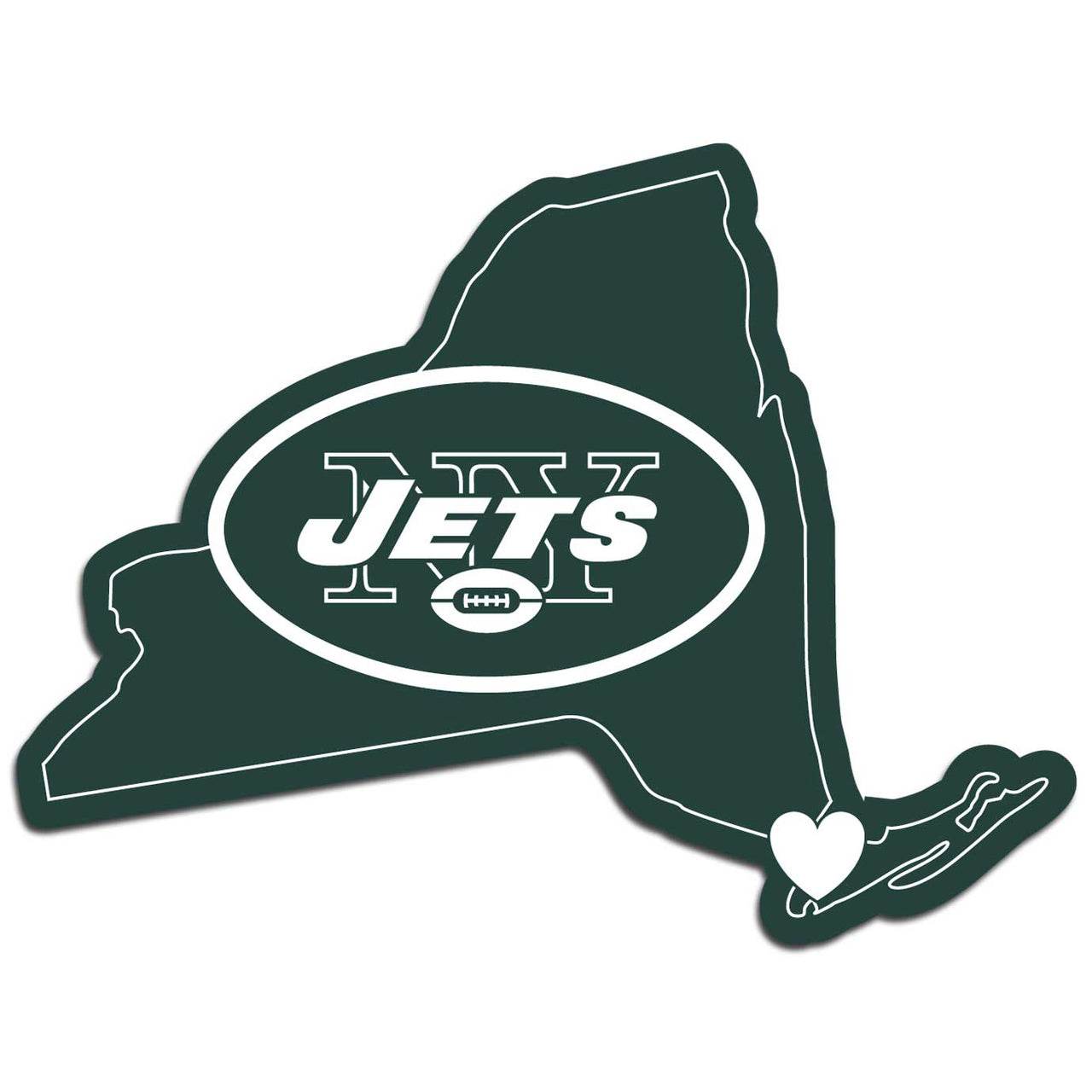New York Jets Home State Pride Decal 5 Inch Vinyl Sticker - ToylandEU