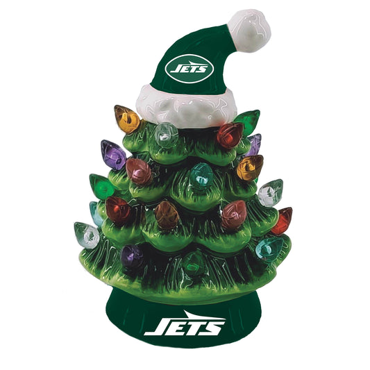 New York Jets LED Christmas Tree Tabletop Decor 4 Inch - ToylandEU