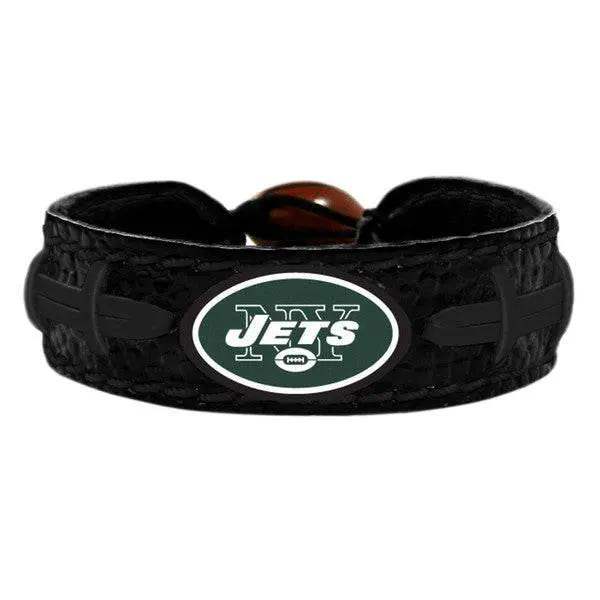  New York Jets Leather Bracelet Team Color Black Football -  ToylandEU™
