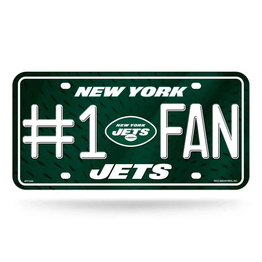  New York Jets License Plate Aluminum Number One Fan Display -  ToylandEU™