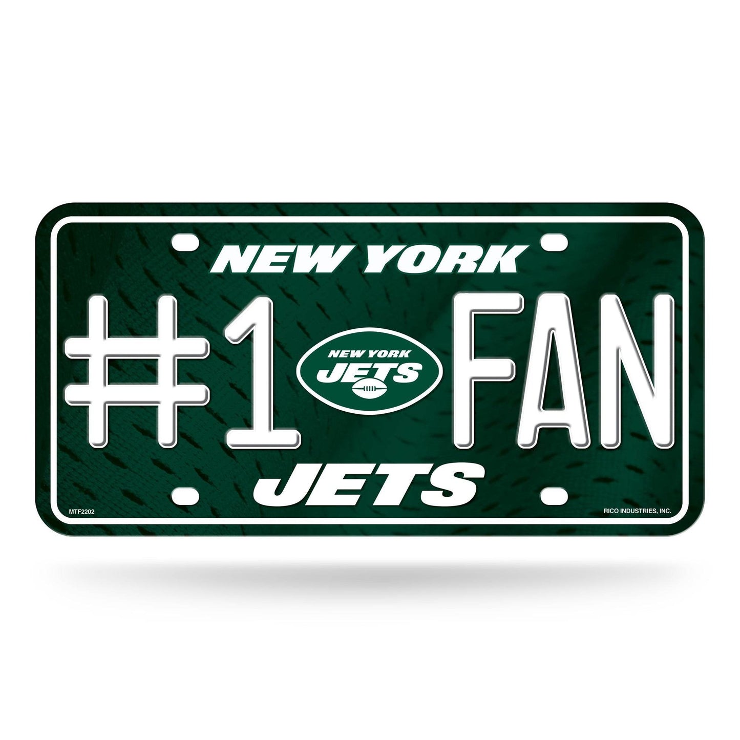 New York Jets License Plate Aluminum Number One Fan Display - ToylandEU