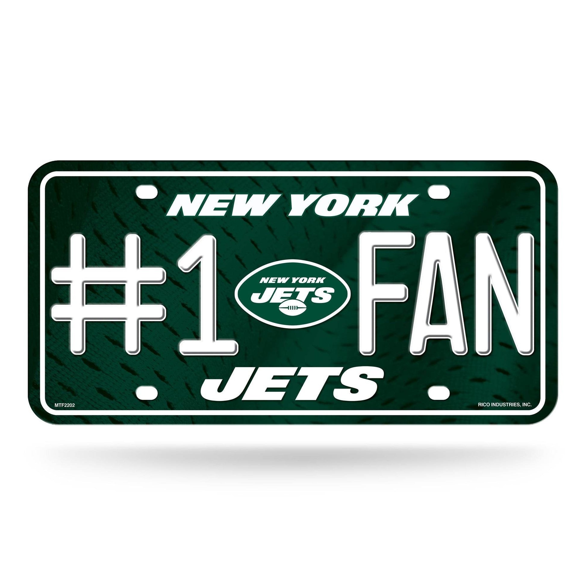 New York Jets License Plate Aluminum Number One Fan Display - ToylandEU