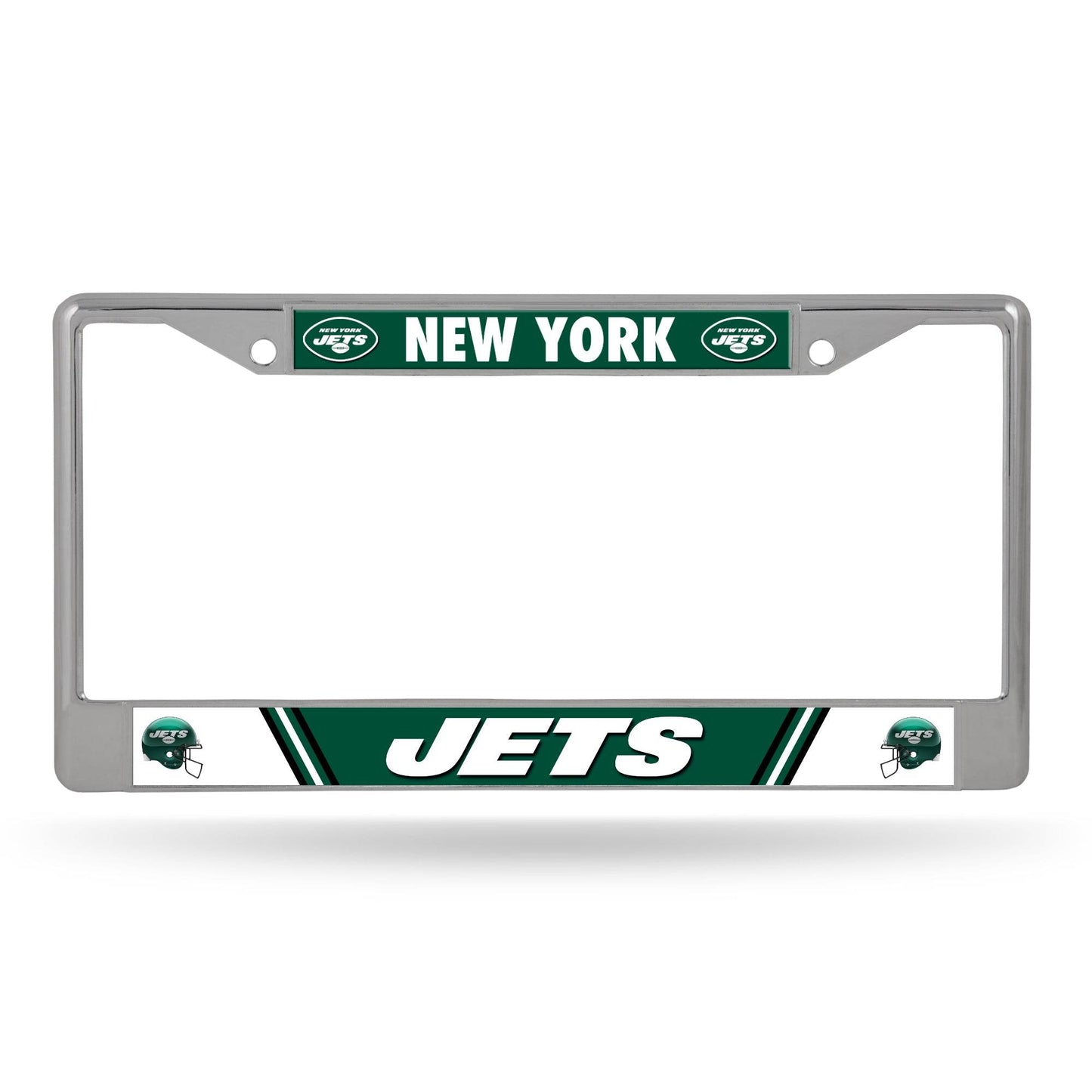 New York Jets License Plate Frame Chrome Printed Insert - ToylandEU