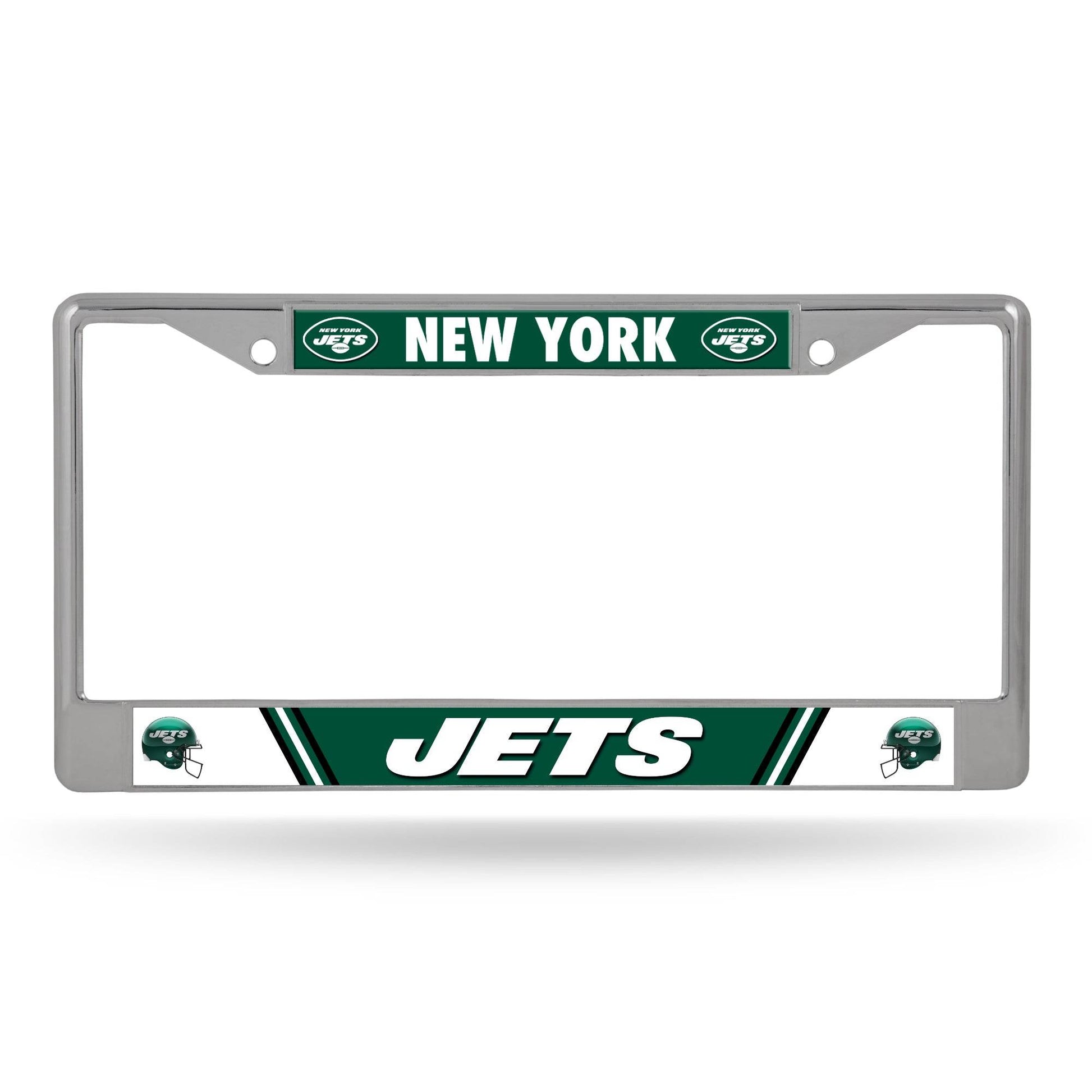 New York Jets License Plate Frame Chrome Printed Insert - ToylandEU