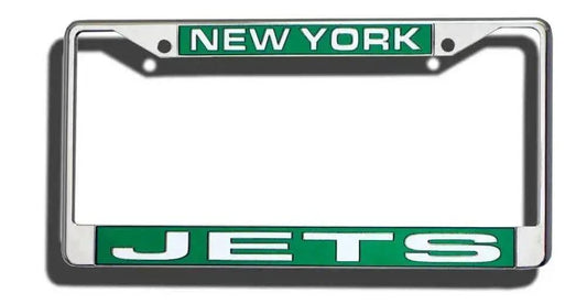  New York Jets License Plate Frame Laser Cut Chrome Insert -  ToylandEU™
