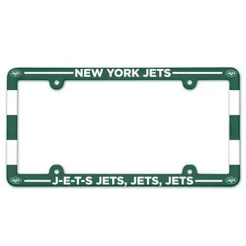 New York Jets License Plate Frame Plastic Full Color Style - ToylandEU